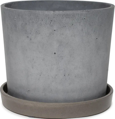 Вазон Композит Конкрит Кедр №2 / КБ-Б2-295-22 (1.4л, серый)