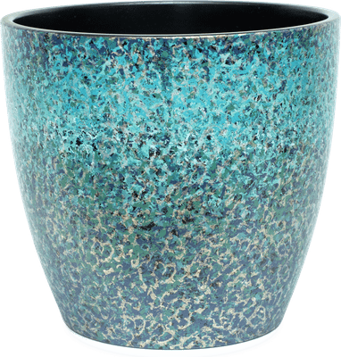 Кашпо Композит Акварель №9 / КЗ-Б9к-59-75м (40л, темно-синий/матовый)