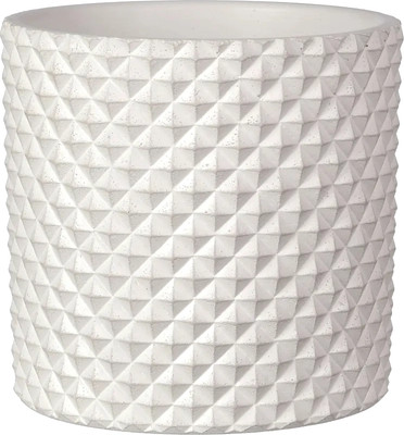 Кашпо Композит Грань Цилиндр №2 / КБ-Ц2-217-03 (1.82л, белый)