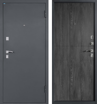 Входная дверь Промет Титан 96x205 (правая, антеро/шале графит)