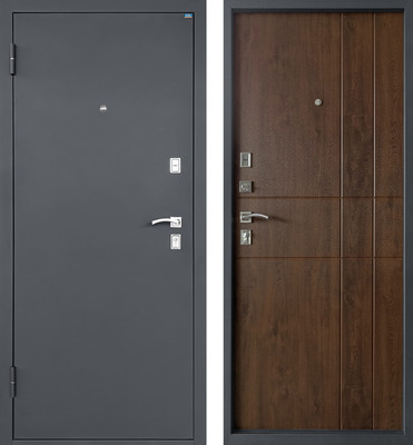 Входная дверь Промет Титан 86x205 (левая, антеро/дуб темный)