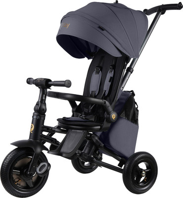 Трехколесный велосипед с ручкой QPlay S702 Rider Max Grey (Oxford/Graphite)