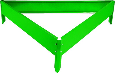 Грядка модульная GREENGO Клумба оцинкованная Терция 50x15см (ярко-зеленый)