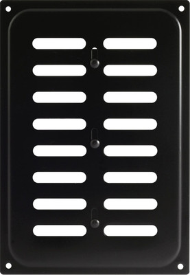 Решетка вентиляционная Нора-М 165x240 с заслонкой / 18324 (черный)