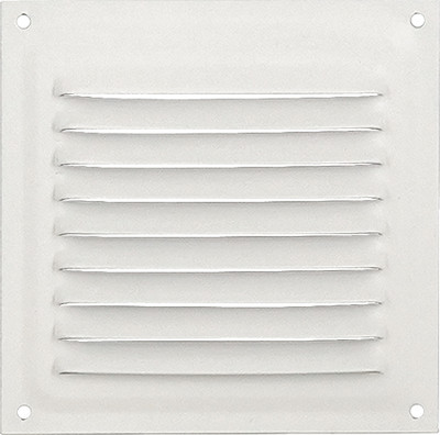 Решетка вентиляционная Нора-М 100x100 с сеткой / 19382 (сигнальный белый)