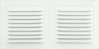 Решетка вентиляционная Нора-М 100x200 с сеткой / 7214 (белый)