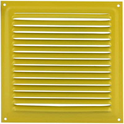 Решетка вентиляционная Нора-М 150x150 с сеткой / 2119 (желтый)