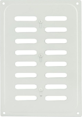 Решетка вентиляционная Нора-М 165x240 с заслонкой / 4760 (белый)