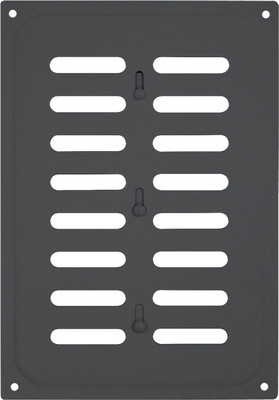 Решетка вентиляционная Нора-М 165x240 с заслонкой / 20171 (графит)