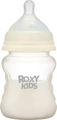 Бутылочка для кормления ROXY-KIDS Средний поток 3+ / RBTL-002-B (160мл, кокосовый)