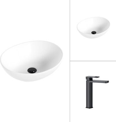 Умывальник со смесителем Lauter 21652 + Cascade 21СК0655BS