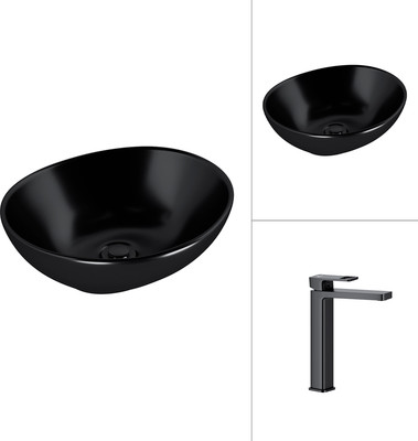 Умывальник со смесителем Lauter 21652-A + Cascade 21СК0655BS