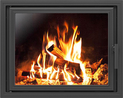 Дверца каминная Везувий 680 (антрацит)