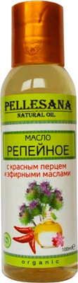 Масло косметическое Pellesana Репейное с красным перцем и эфирными маслами (100мл)