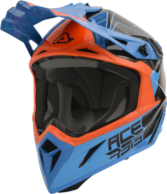 Мотошлем Acerbis Steel Carbon 0023424.204.061 (XS, оранжевый/синий)