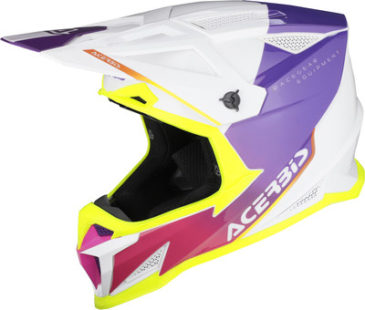 Мотошлем Acerbis T711 / 0026458.242.062 (S, белый/фиолетовый)