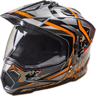 Мотошлем AiM JK802S / 802-023-XS (XS, оранжевый/серый/черный)