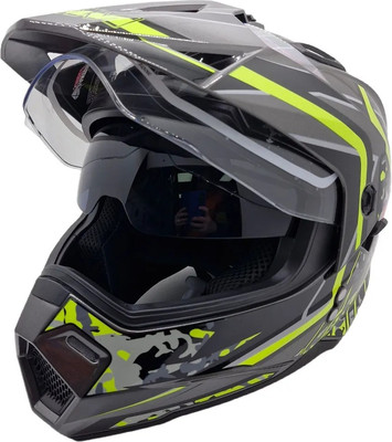 Мотошлем AiM JK802S / 802-014-XXXL (XXXL, желтый/серый/черный)