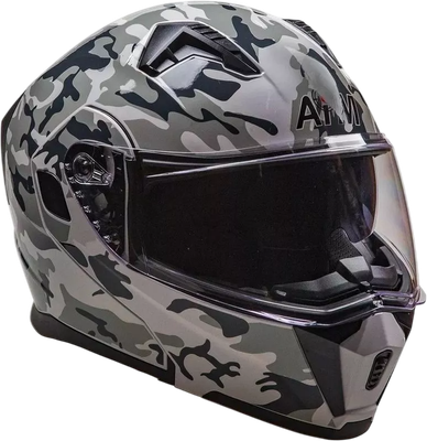 Мотошлем AiM JK906S / 906-015-XXL (XXL, глянцевый камуфляж)