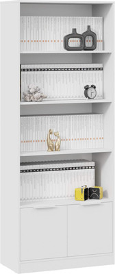 Стеллаж ТриЯ Марли комбинированный (белый)