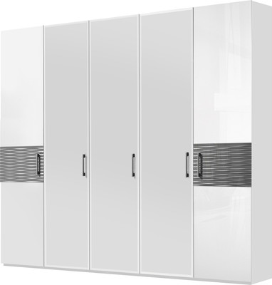 Шкаф ФорестДекоГрупп Вена 5-х створчатый (белый/серый)
