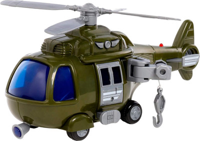 Вертолет игрушечный Полесье Импульс военный / 61830 (в коробке)