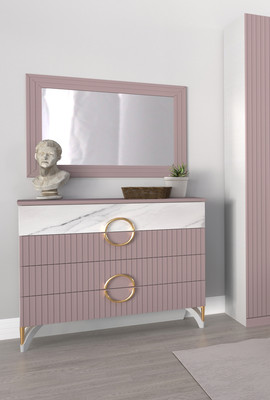 Зеркало ФорестДекоГрупп Никея (пудра)