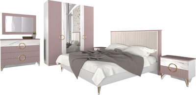 Комплект мебели для спальни ФорестДекоГрупп Никея 4 160 (пудра)