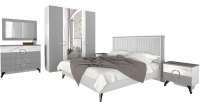 Комплект мебели для спальни ФорестДекоГрупп Никея 4 160 (серая)