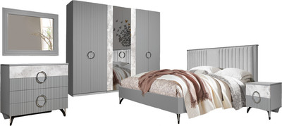 Комплект мебели для спальни ФорестДекоГрупп Никея 6 180 (серая)