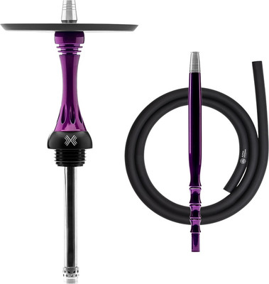 Шахта для кальяна Alpha Hookah X Purple (силиконовый шланг, мундштук, диффузор)