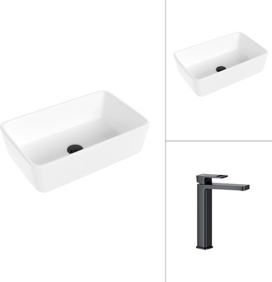 Умывальник со смесителем Lauter 21674A + Cascade 21СК0655BS