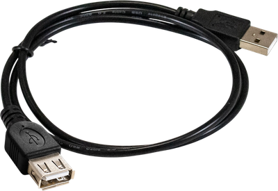 Удлинитель кабеля ExeGate EX-CC-USB2-AMAF-1.0 / EX294742RUS (1м)