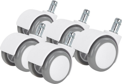 Комплект колес мебельных Brabix Для кресла d11 / 533086 (5шт, белый)
