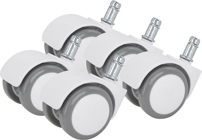 Комплект колес мебельных Brabix Для кресла d11 / 533085 (5шт, белый)