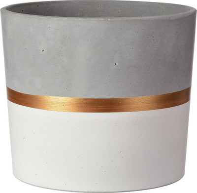 Кашпо Композит Кедр №3 / КС-Б3-225-03 (2.7л, белый)