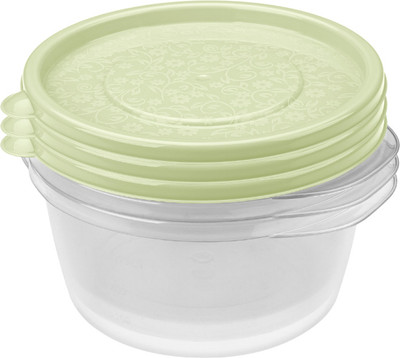 Набор контейнеров Бытпласт Арт-Декор / 431154009 (3шт, зеленый)