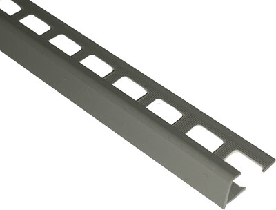 Уголок под плитку Ideal Деконика 005-0 Наружный 10мм 2.5м (серый глянцевый)