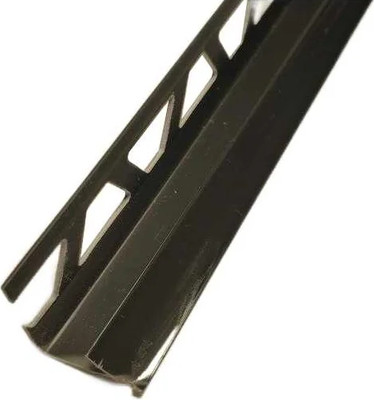 Уголок под плитку Ideal Идеал 007 Внутренний 8мм (2.5м, черный)