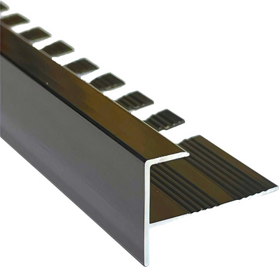 Уголок под плитку Profiling Алюминиевый ПФ-10 (2.7м, бронза глянец)