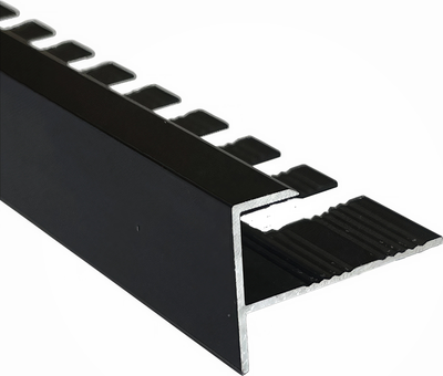 Уголок под плитку Profiling Алюминиевый ПФ-10 (2.7м, черный матовый)