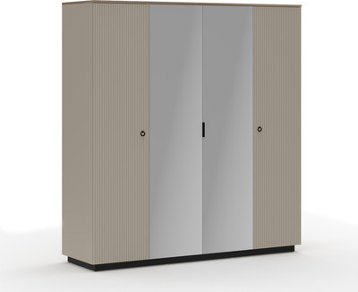 Шкаф Black Red White Domenica SZF2D2L (глиняный серый/дуб сильвержек ореховый)