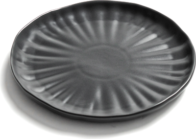 Набор тарелок Stenova Home Lotus 61411106 (2шт, черный фарфор)