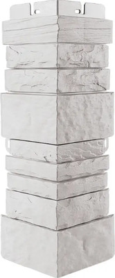 Угол для сайдинга Альта-профиль Шотландия ЭКО Белый Наружный (0.45x0.16м)