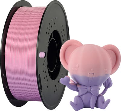 Пластик для 3D-печати Kingroon Temperature Changing PLA 1.75mm / HC137 (1кг, Purple/Pink)