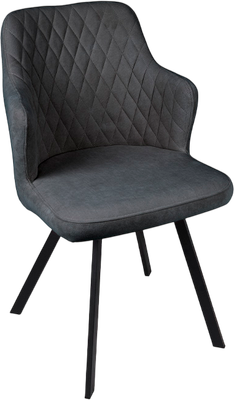 Стул ТриЯ Лукас (черный муар/Brendy Graphite)