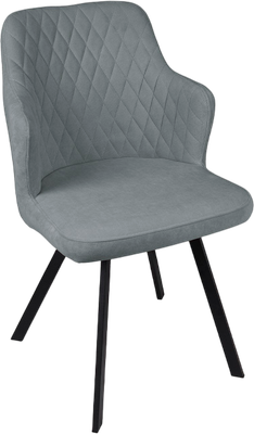 Стул ТриЯ Лукас (черный муар/Brendy Grey)