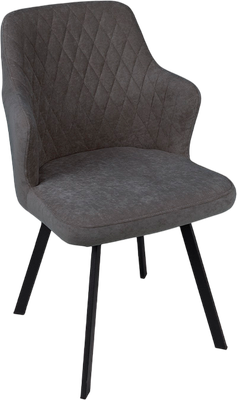 Стул ТриЯ Лукас поворотный (черный муар/Brendy Graphite)