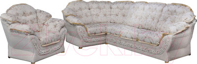 Комплект мягкой мебели Домовой Романтика-1 4Sed+1.7  (Bornes 32252/Bornes Com1 32252)