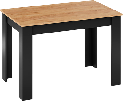 Обеденный стол ТриЯ Промо Тип 2 (черный/дуб крафт золотой)